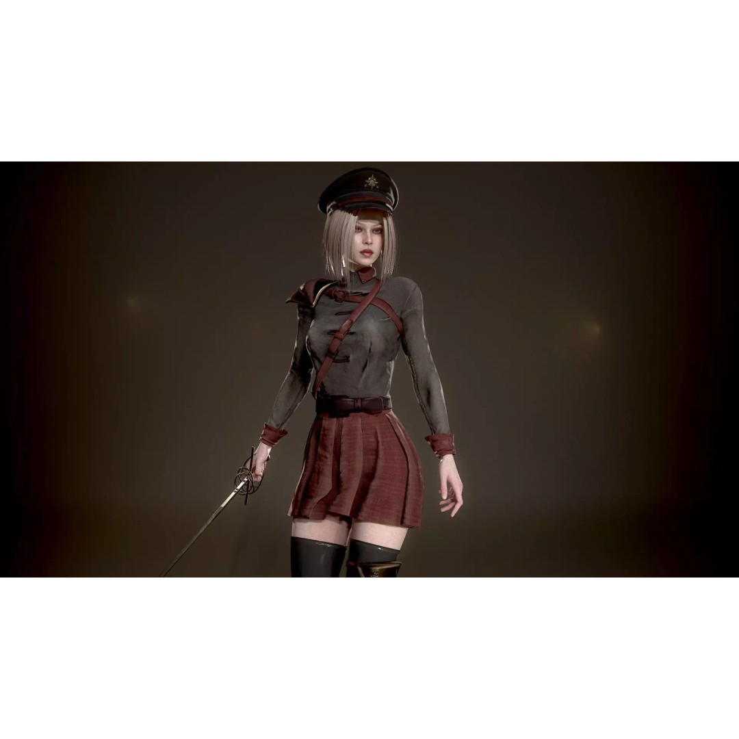 Red Admiral Lady 3D Model – Low Poly Rigged Character for Unity & UE5 - View 3