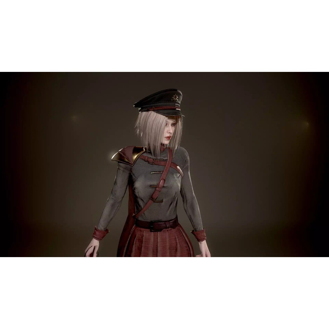 Red Admiral Lady 3D Model – Low Poly Rigged Character for Unity & UE5 - View 9