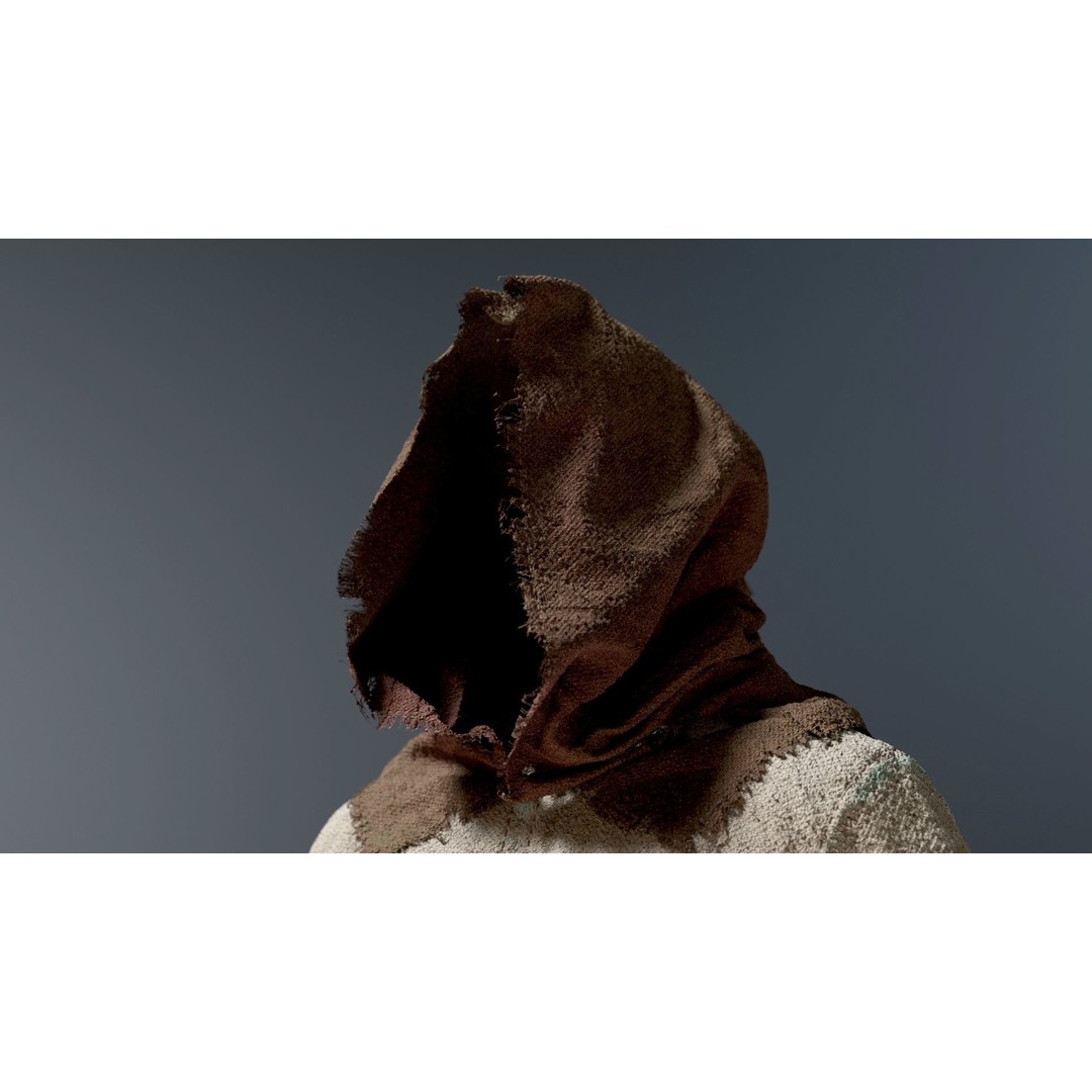 Medieval Farmer 3D Model – High Poly Character with Tools, FBX, Blender - View 19