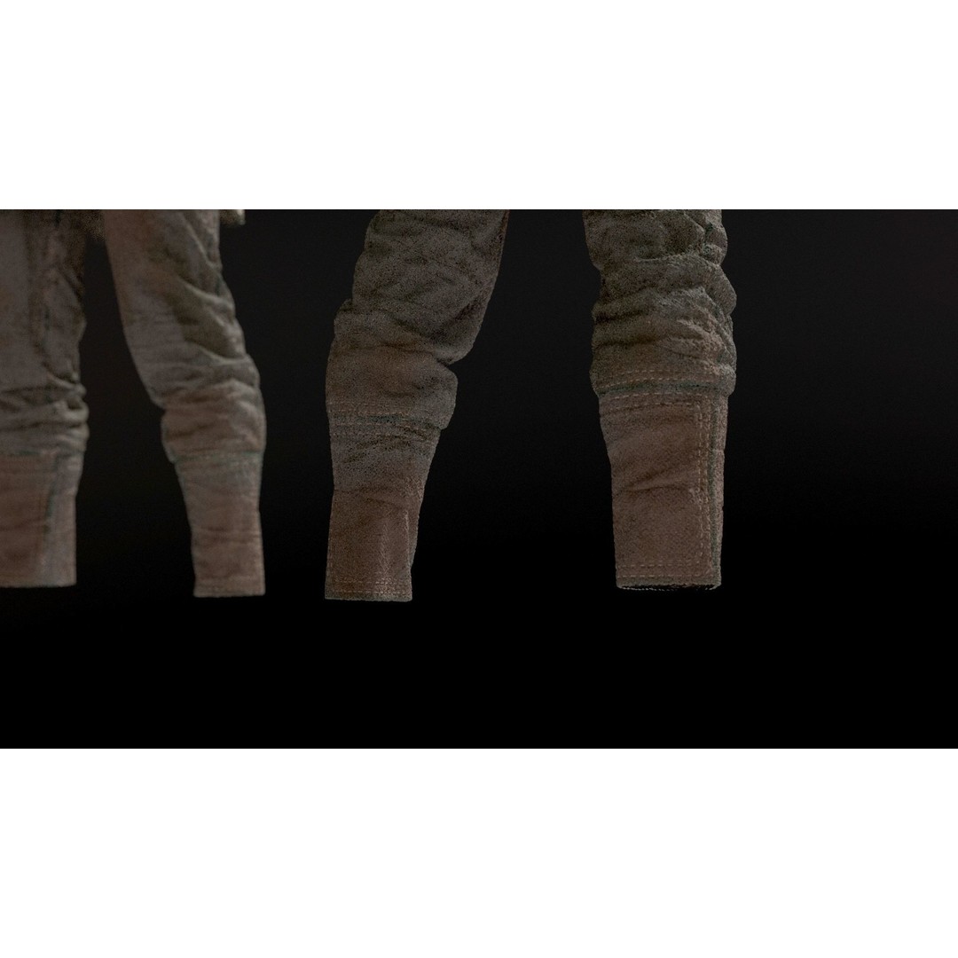 Medieval Farmer 3D Model – High Poly Character with Tools, FBX, Blender - View 24