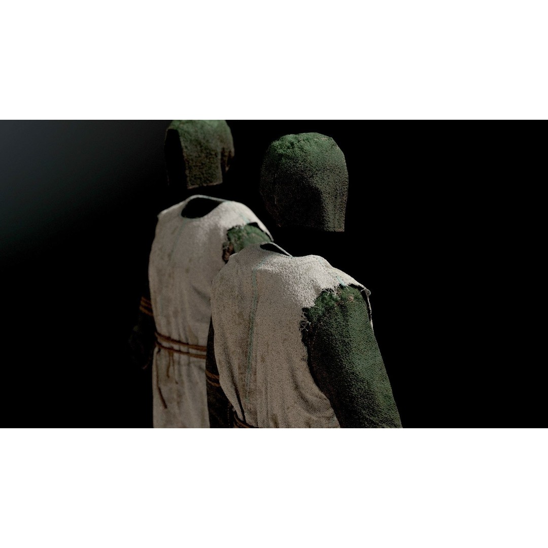Medieval Farmer 3D Model – High Poly Character with Tools, FBX, Blender - View 29