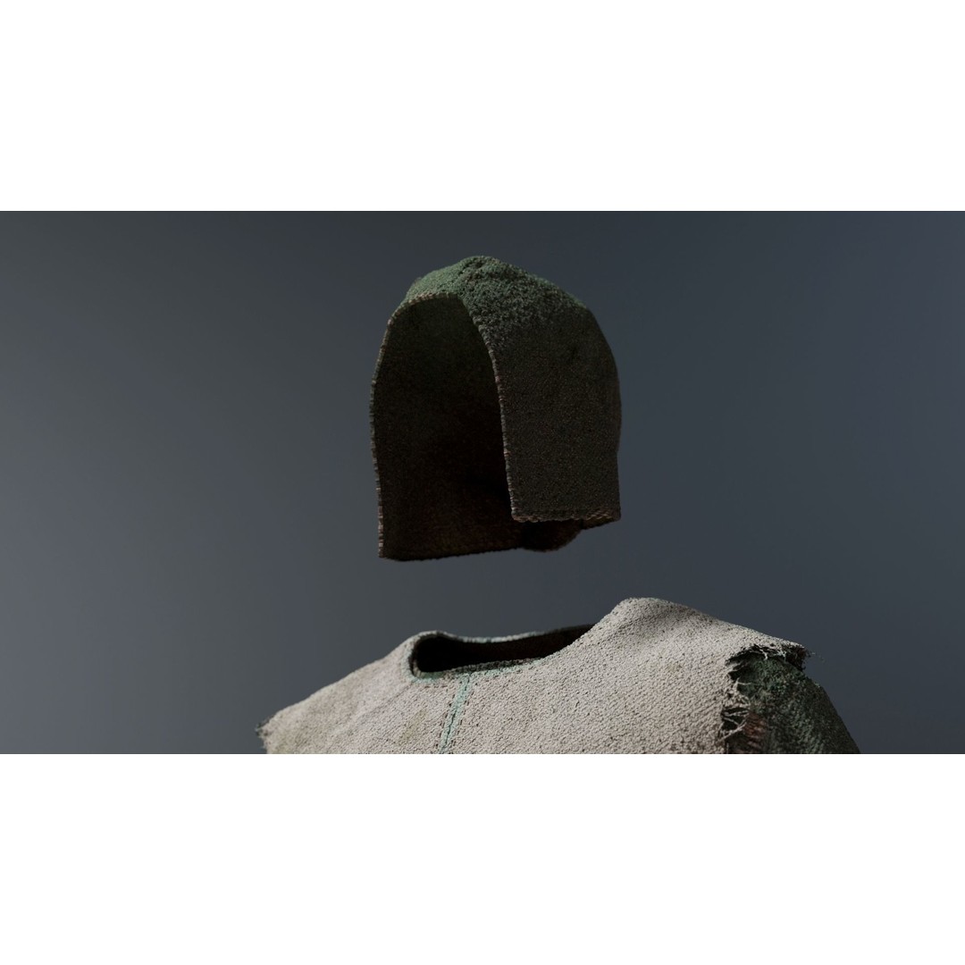 Medieval Farmer 3D Model – High Poly Character with Tools, FBX, Blender - View 30