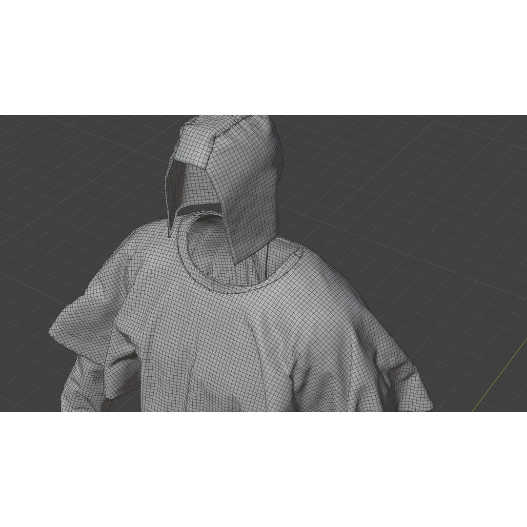 Medieval Farmer 3D Model – High Poly Character with Tools, FBX, Blender - View 40