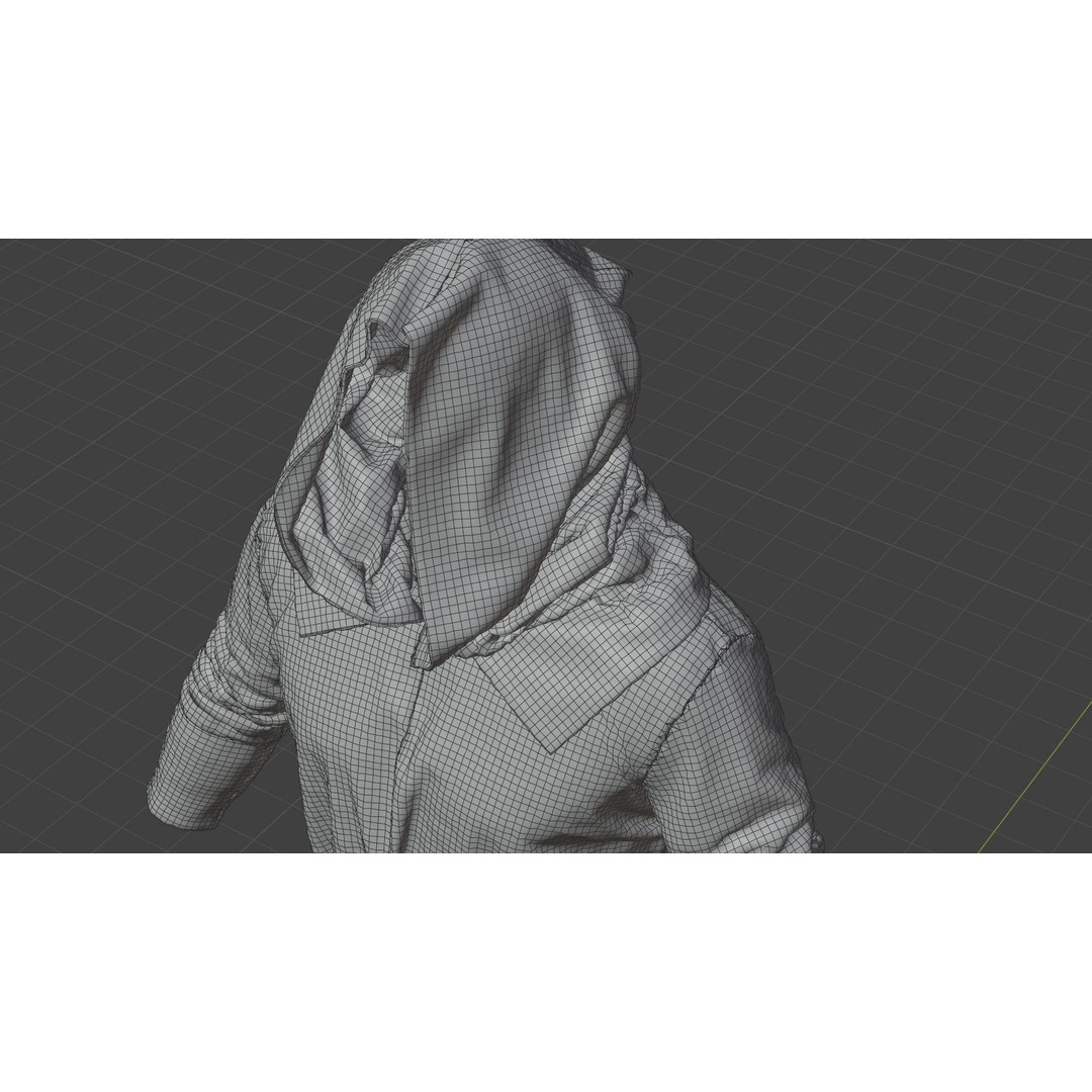 Medieval Farmer 3D Model – High Poly Character with Tools, FBX, Blender - View 46