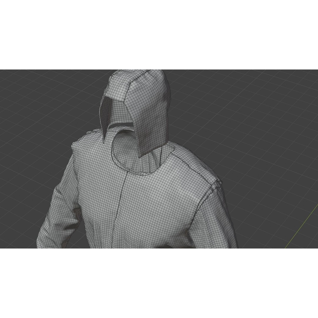 Medieval Farmer 3D Model – High Poly Character with Tools, FBX, Blender - View 52