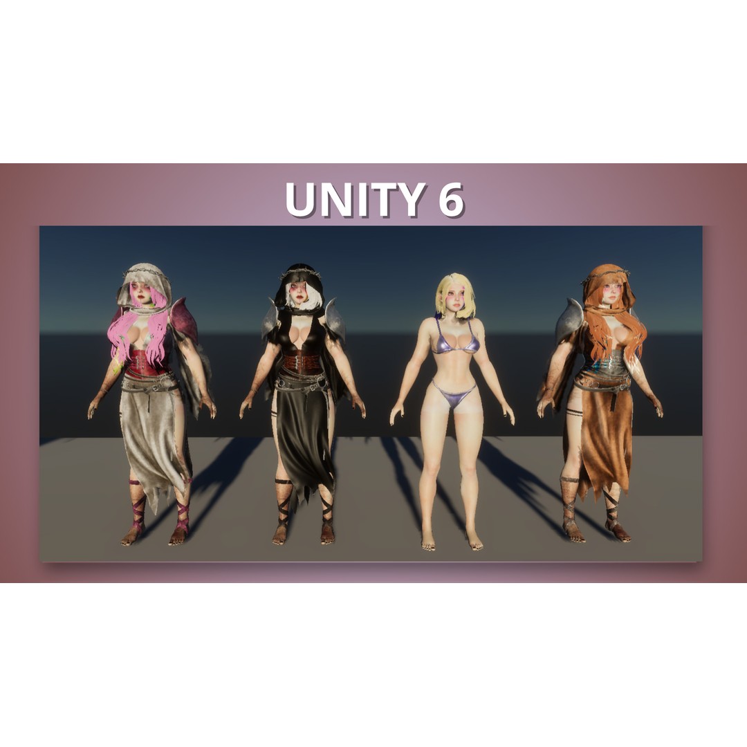Skull Witch 3D Model – Low Poly Game Ready Character, FBX - View 21