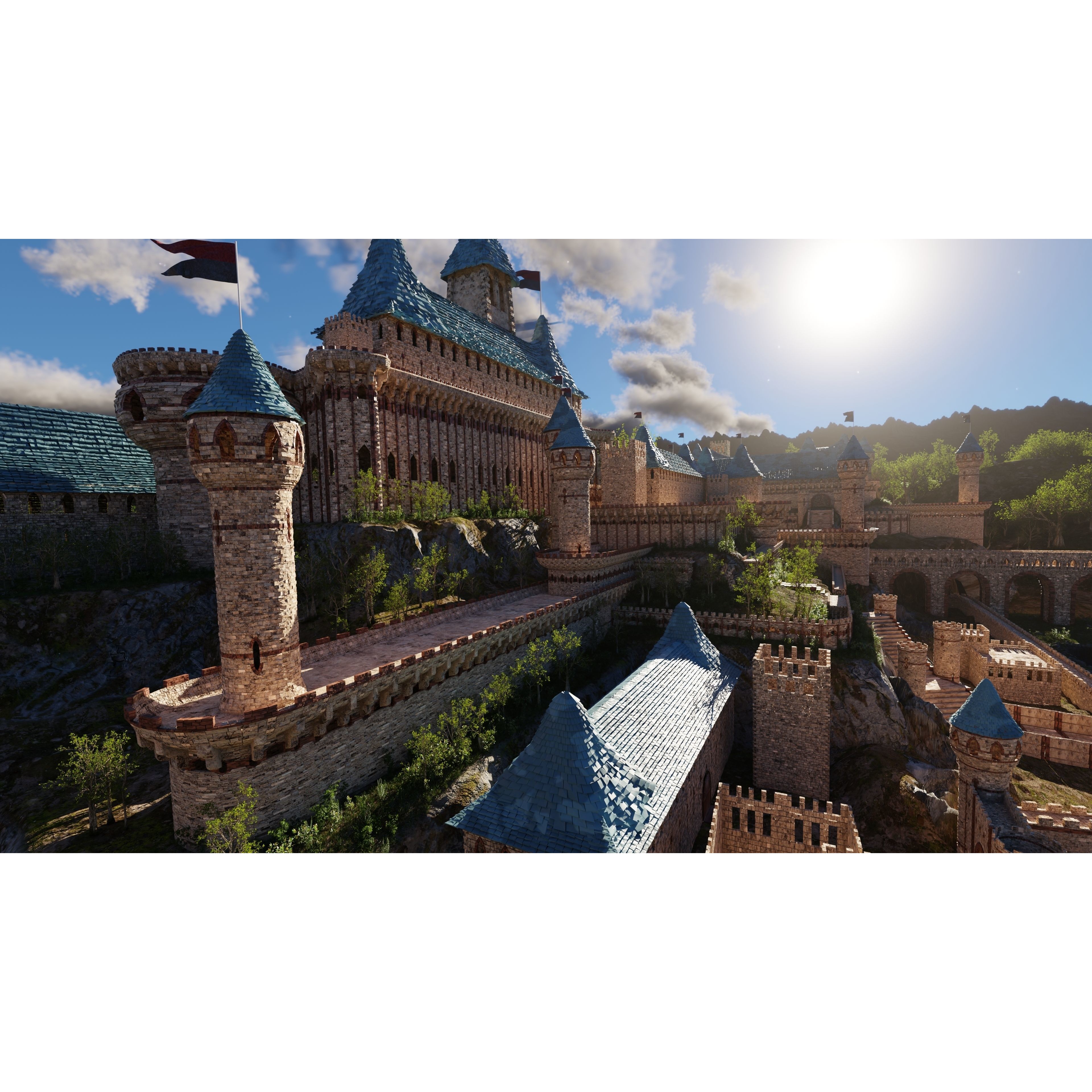Castle Scene - Game-Ready 3D Model - View 12