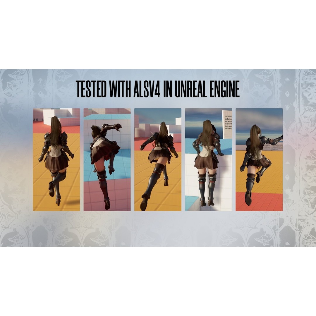 MMORPG Advanced Warrior 3D Model – Low-Poly Fantasy Character, FBX - View 16