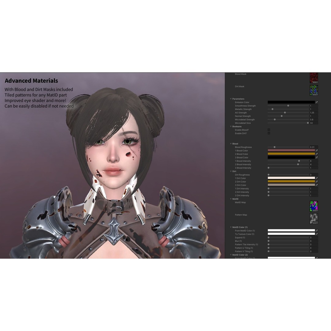 MMORPG Advanced Warrior 3D Model – Low-Poly Fantasy Character, FBX - View 18