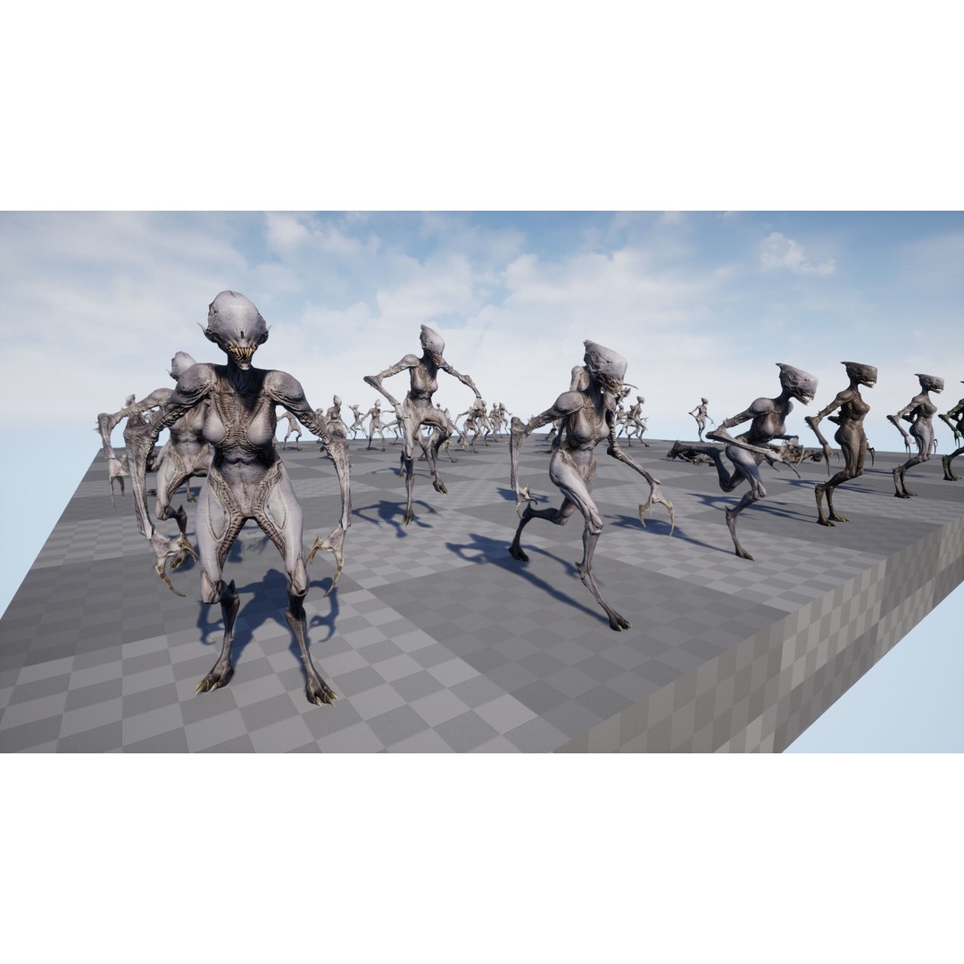 Monster 6 3D Model – Low Poly Rigged Character with PBR Textures - View 19