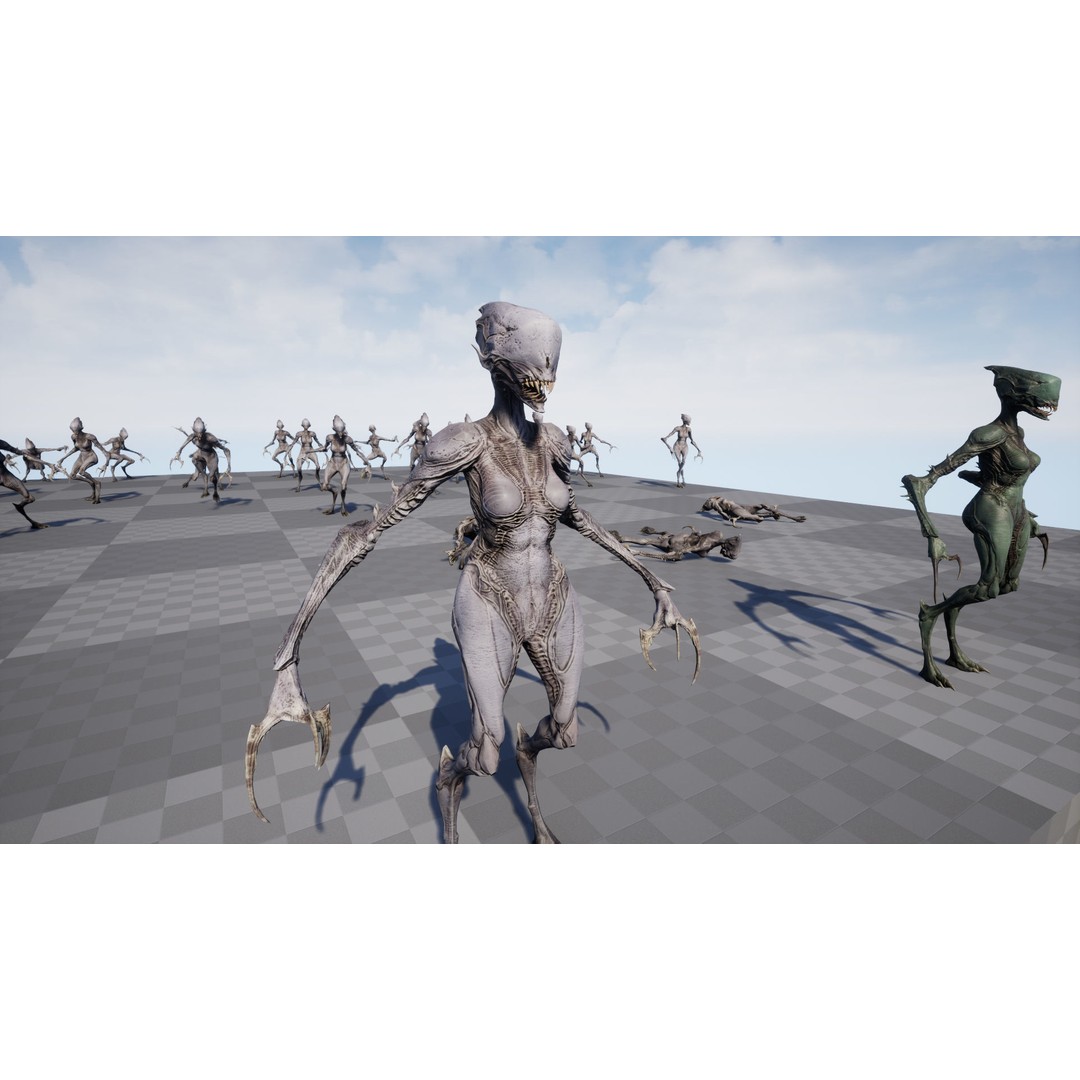 Monster 6 3D Model – Low Poly Rigged Character with PBR Textures - View 20