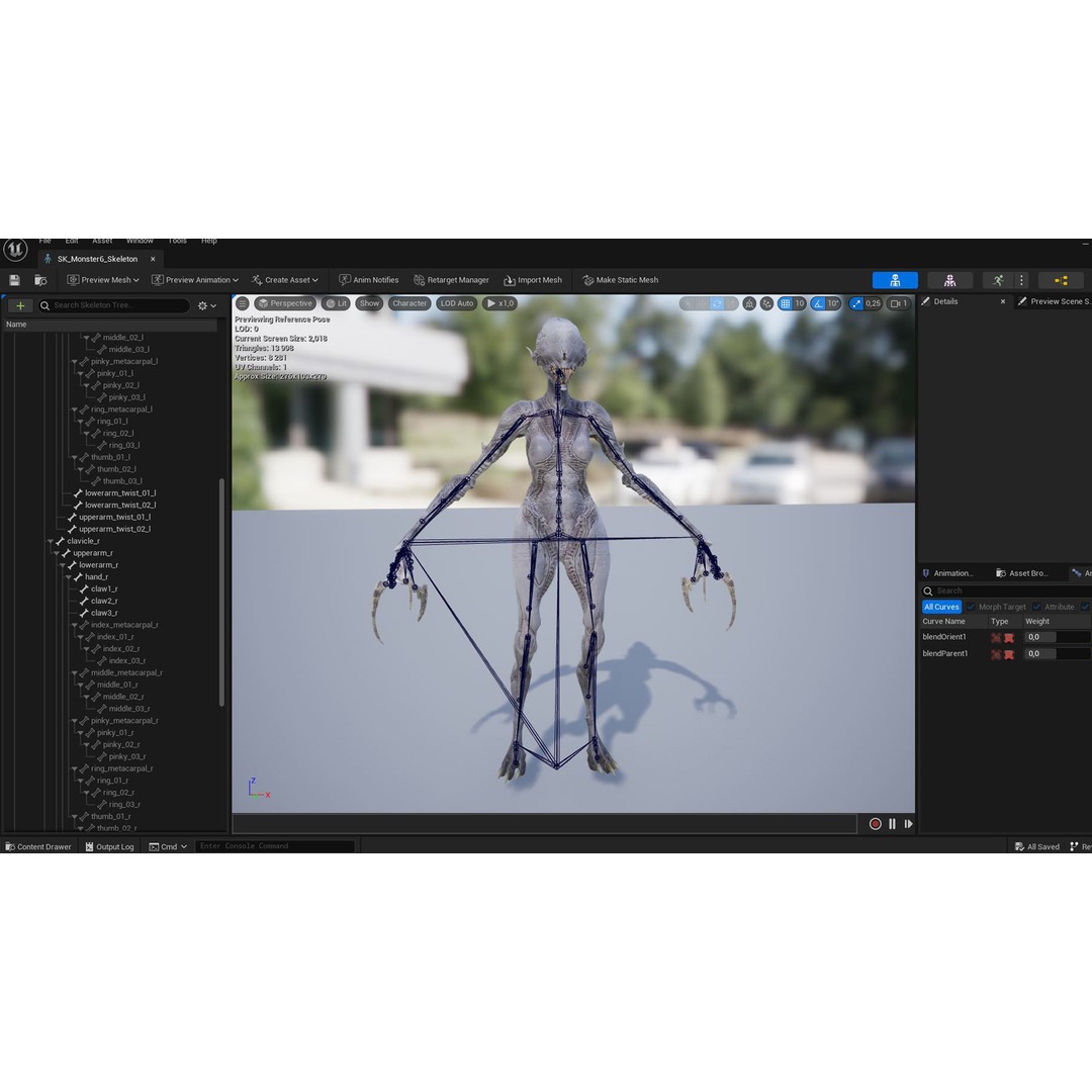 Monster 6 3D Model – Low Poly Rigged Character with PBR Textures - View 24