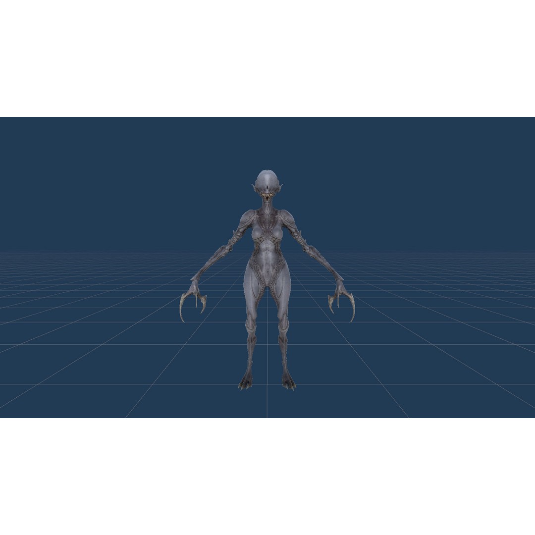 Monster 6 3D Model – Low Poly Rigged Character with PBR Textures - View 25