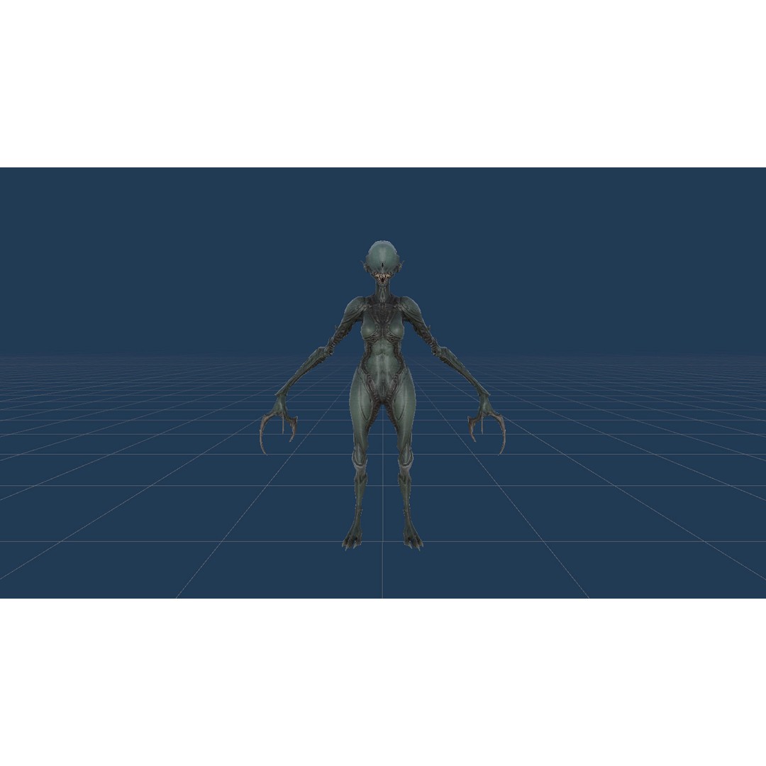 Monster 6 3D Model – Low Poly Rigged Character with PBR Textures - View 26