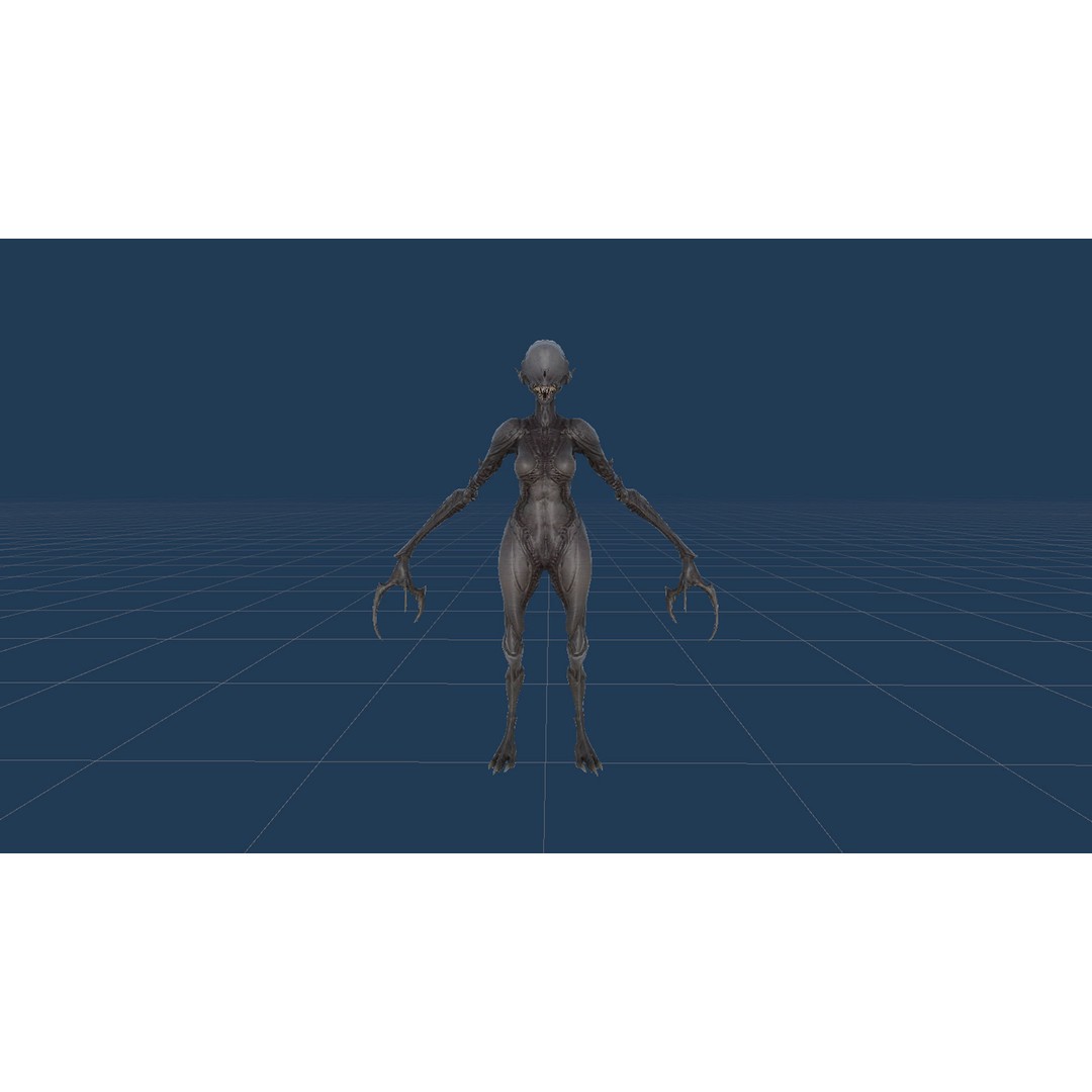 Monster 6 3D Model – Low Poly Rigged Character with PBR Textures - View 27