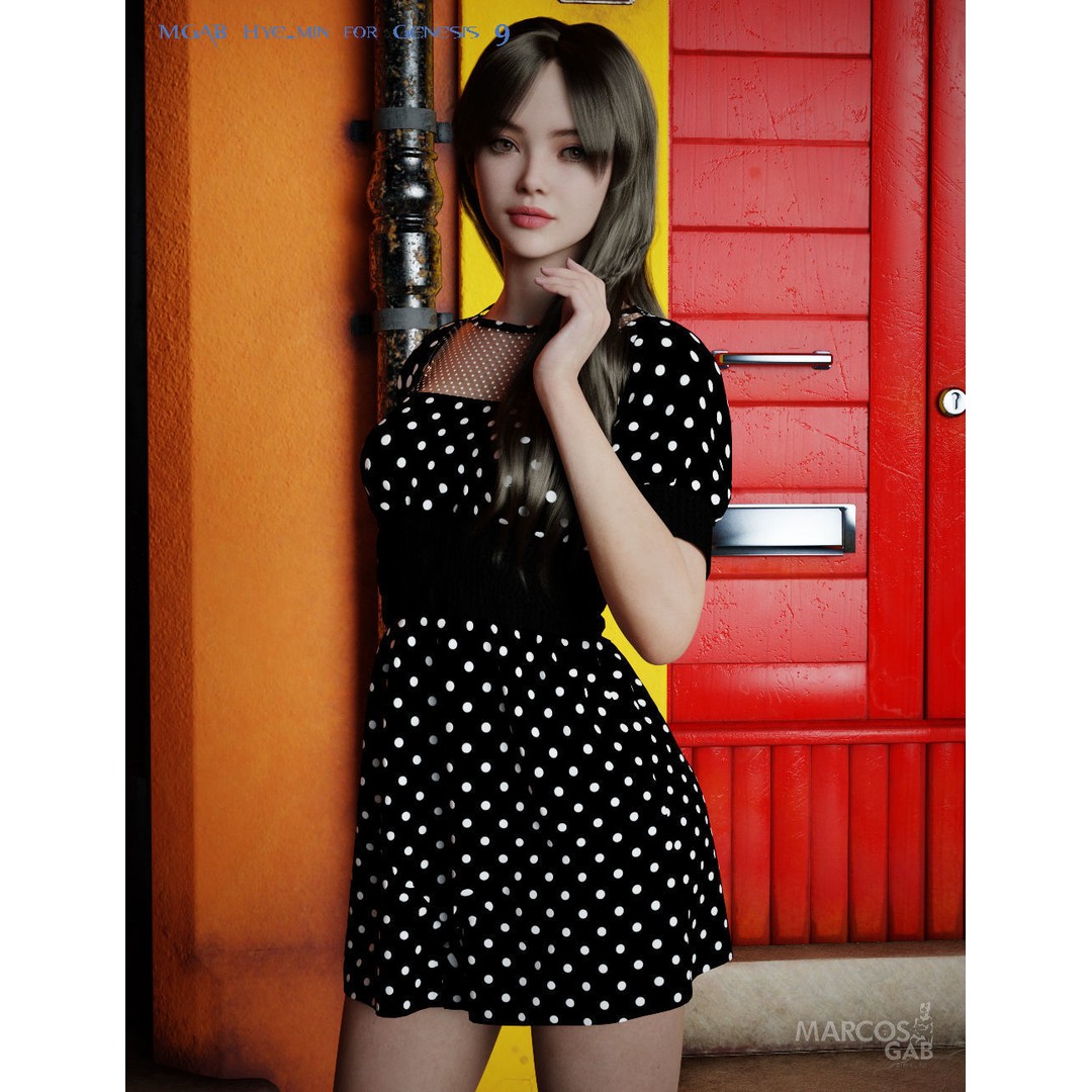 MGAB Hye-min 3D Model – Beautiful Korean Female Character, G9 - View 14