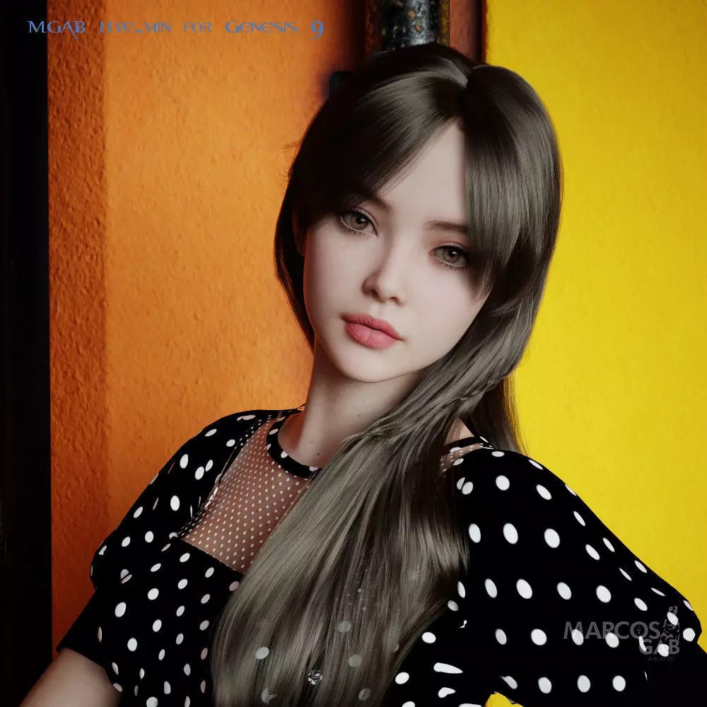MGAB Hye-min 3D Model – Beautiful Korean Female Character, G9 - View 2