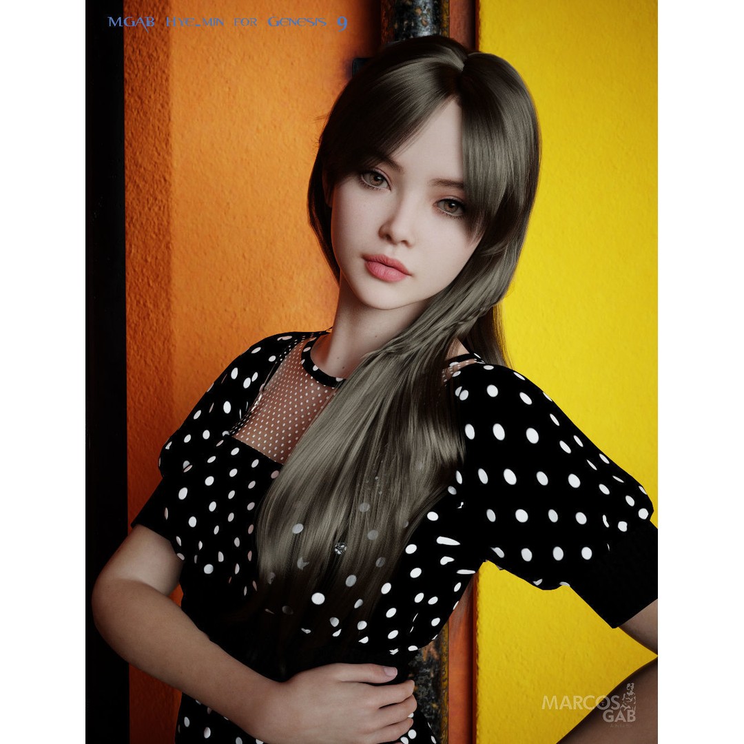 MGAB Hye-min 3D Model – Beautiful Korean Female Character, G9 - View 20