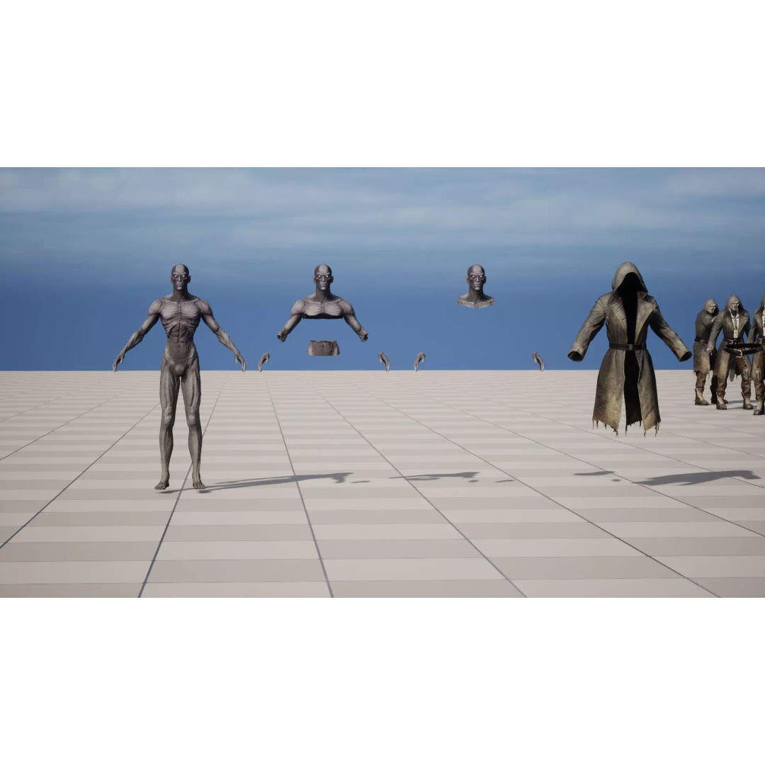 Bone Reaper 3D Model – Low Poly Fantasy Character, Rigged, Game Ready - View 38