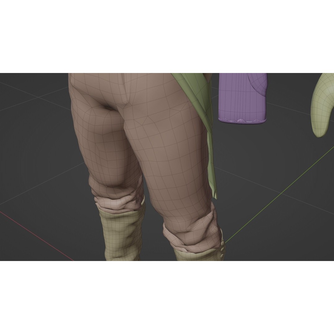 Napoleon Soldier 3D Model – Rigged Low-Poly Character, FBX, PBR - View 26