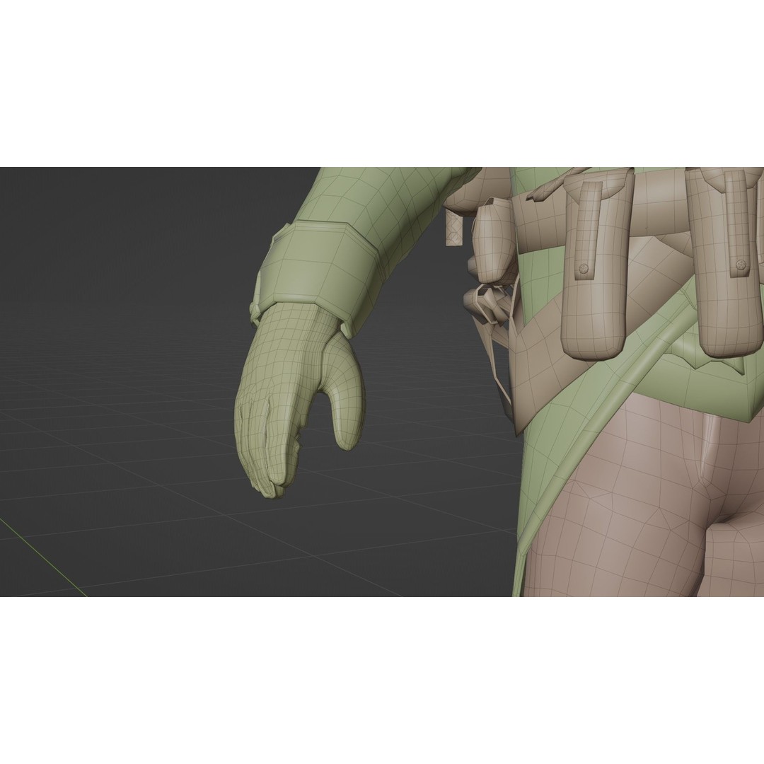 Napoleon Soldier 3D Model – Rigged Low-Poly Character, FBX, PBR - View 27
