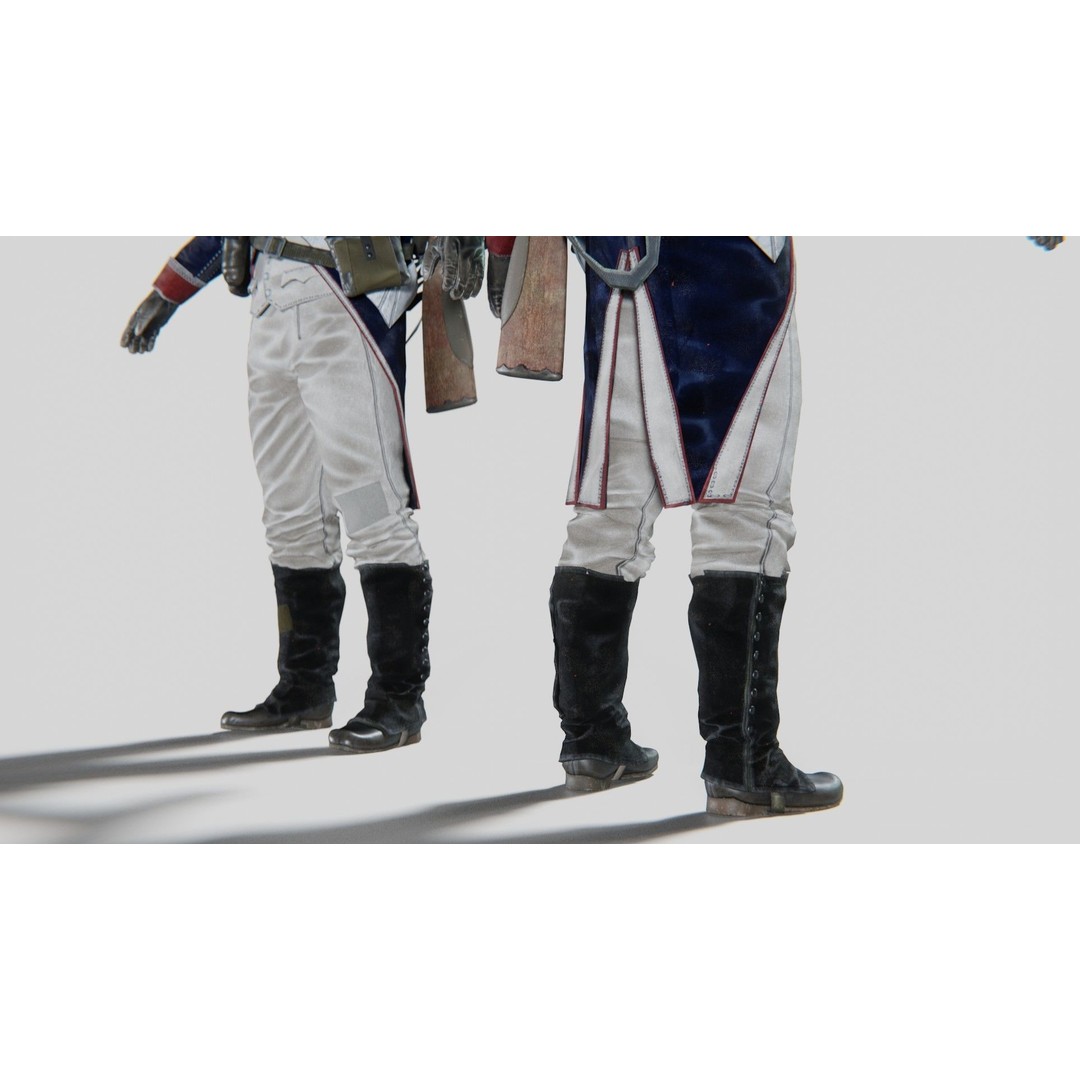 Napoleon Soldier 3D Model – Rigged Low-Poly Character, FBX, PBR - View 8