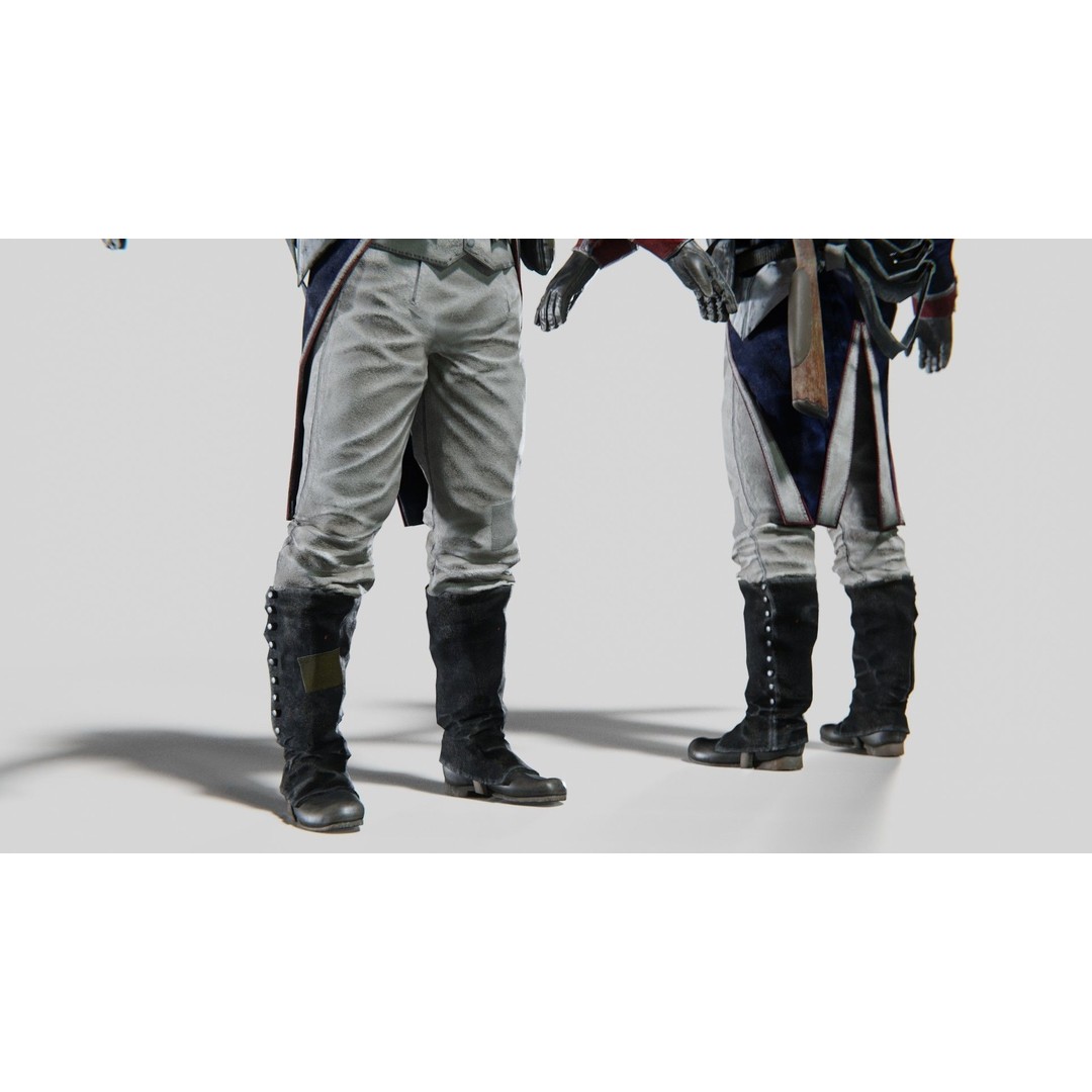 Napoleon Soldier 3D Model – Rigged Low-Poly Character, FBX, PBR - View 9