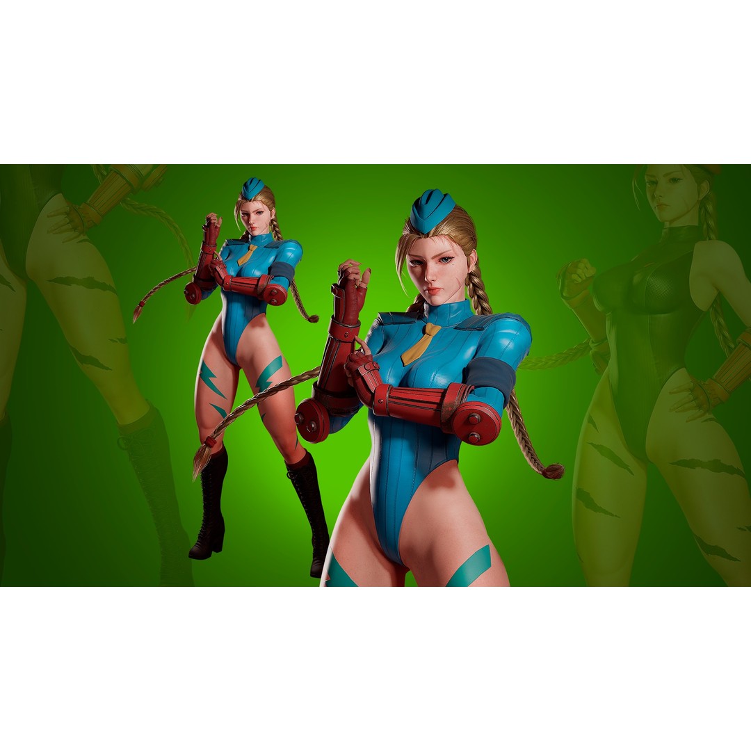 Cammy White 3D Model – Game Ready Low-Poly Character for Unreal Engine - View 5