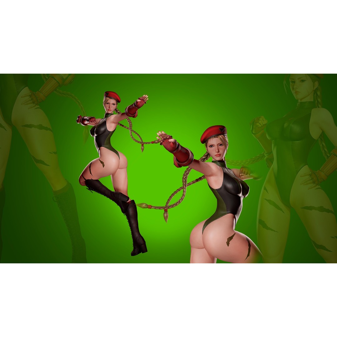 Cammy White 3D Model – Game Ready Low-Poly Character for Unreal Engine - View 6
