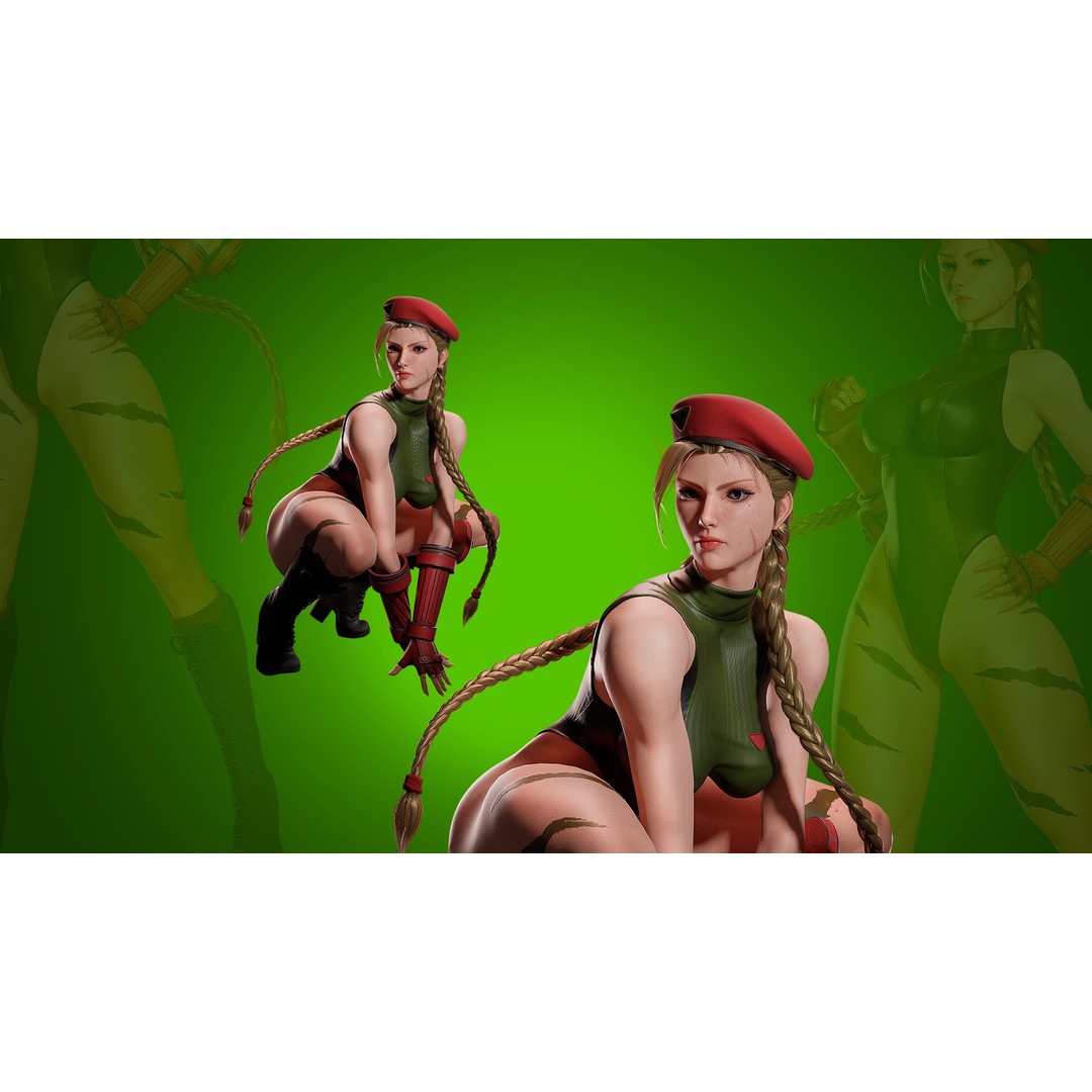 Cammy White 3D Model – Game Ready Low-Poly Character for Unreal Engine - View 8