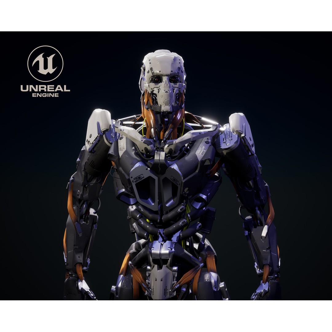 Evil Machine 3D Model – Low Poly Rigged Character for Unity & Unreal - View 10