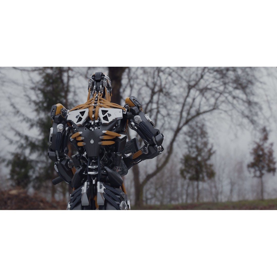 Evil Machine 3D Model – Low Poly Rigged Character for Unity & Unreal - View 11
