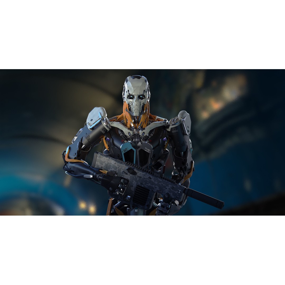 Evil Machine 3D Model – Low Poly Rigged Character for Unity & Unreal - View 17