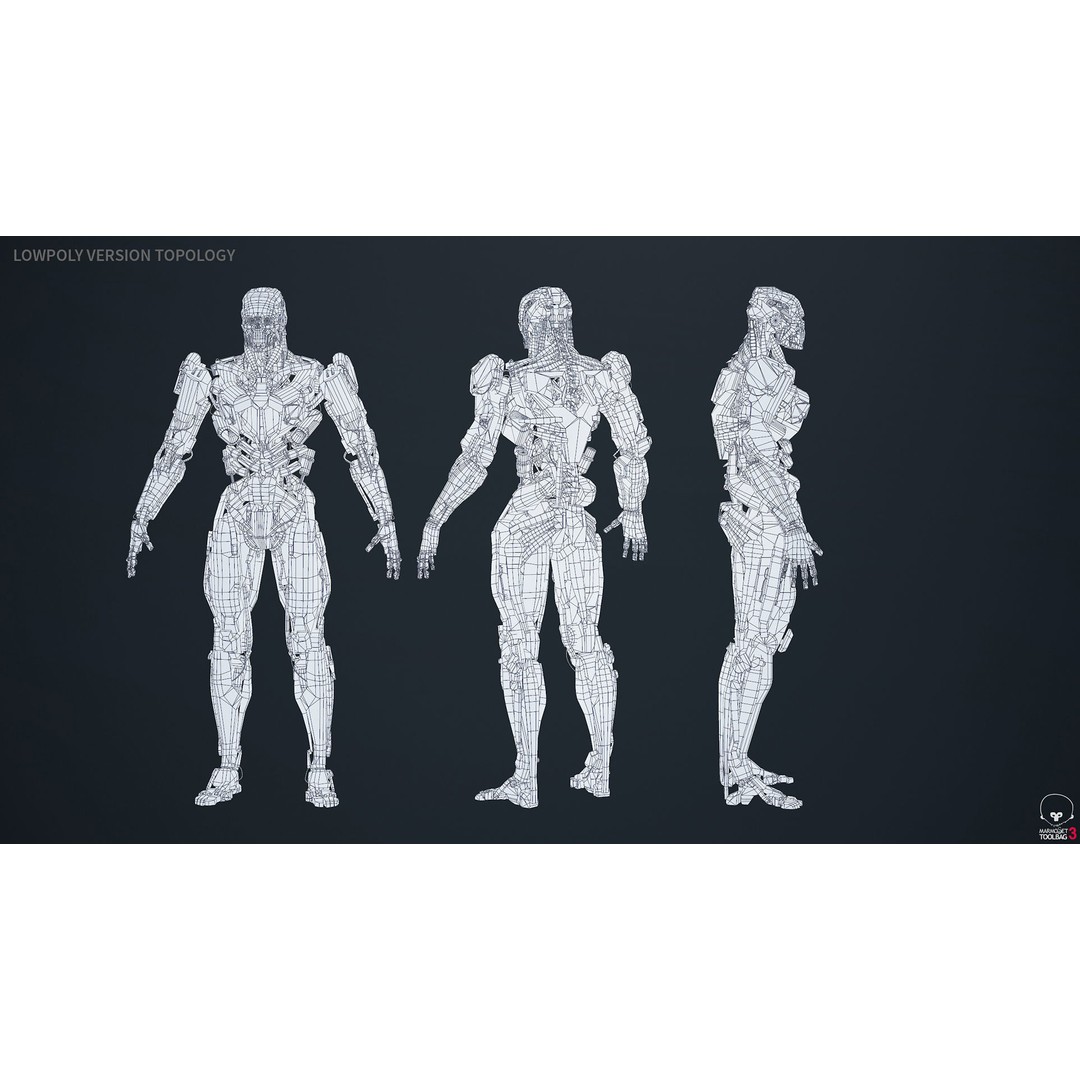 Evil Machine 3D Model – Low Poly Rigged Character for Unity & Unreal - View 19