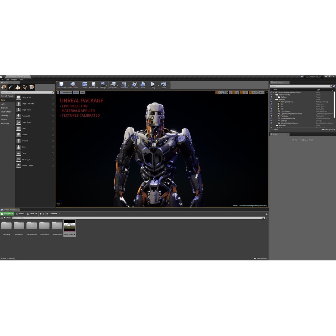 Evil Machine 3D Model – Low Poly Rigged Character for Unity & Unreal - View 21