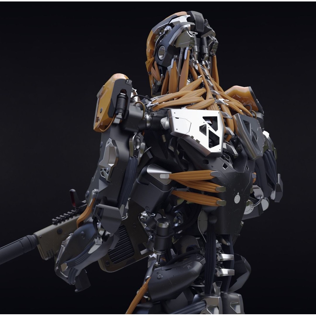 Evil Machine 3D Model – Low Poly Rigged Character for Unity & Unreal - View 3