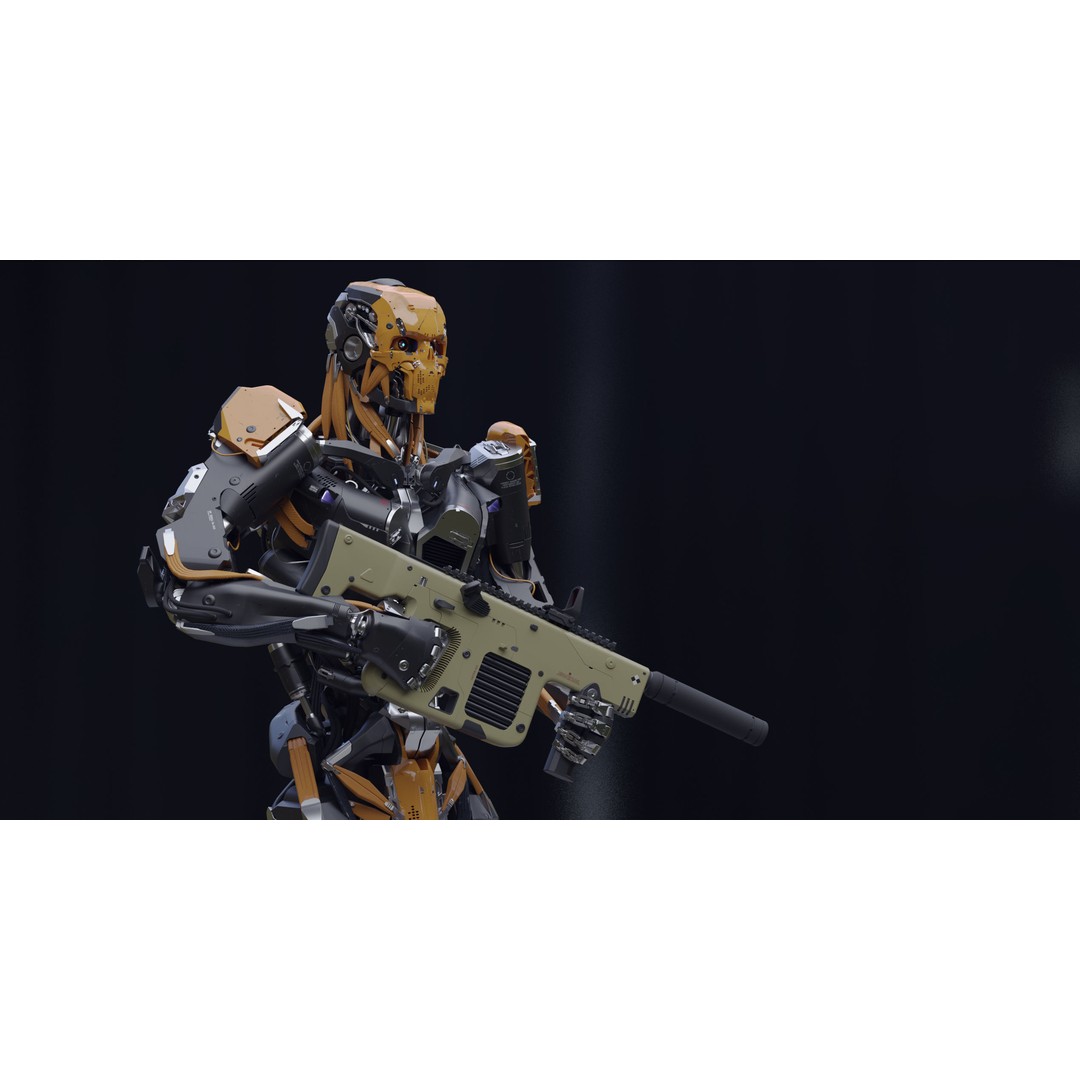 Evil Machine 3D Model – Low Poly Rigged Character for Unity & Unreal - View 7