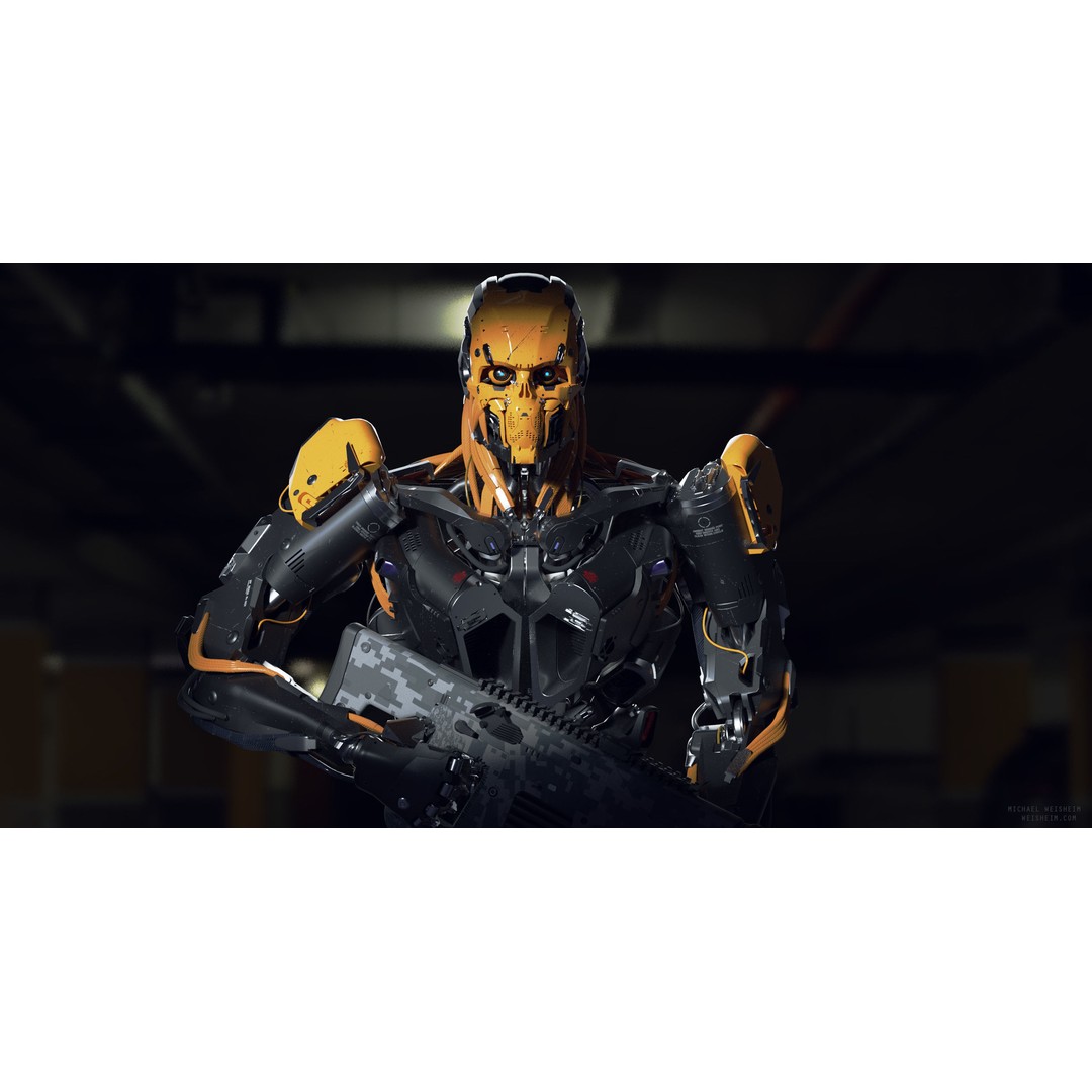 Evil Machine 3D Model – Low Poly Rigged Character for Unity & Unreal - View 8