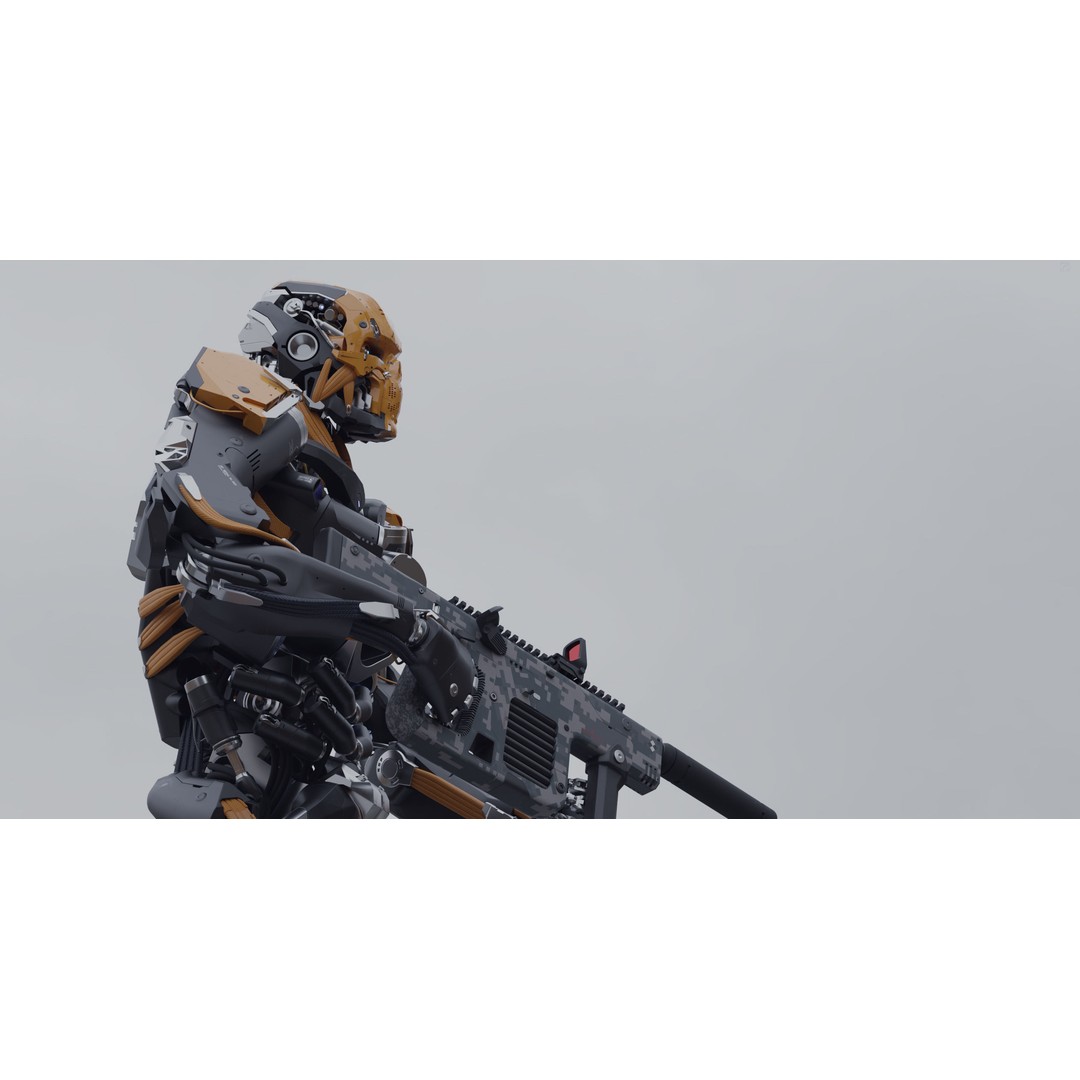 Evil Machine 3D Model – Low Poly Rigged Character for Unity & Unreal - View 9