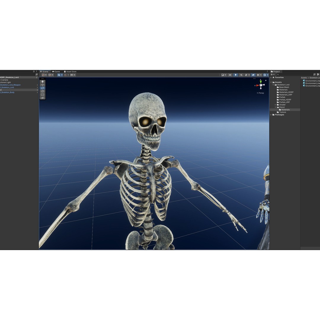 Skeleton Lord 3D Model – Low Poly Game Ready Character, FBX - View 15