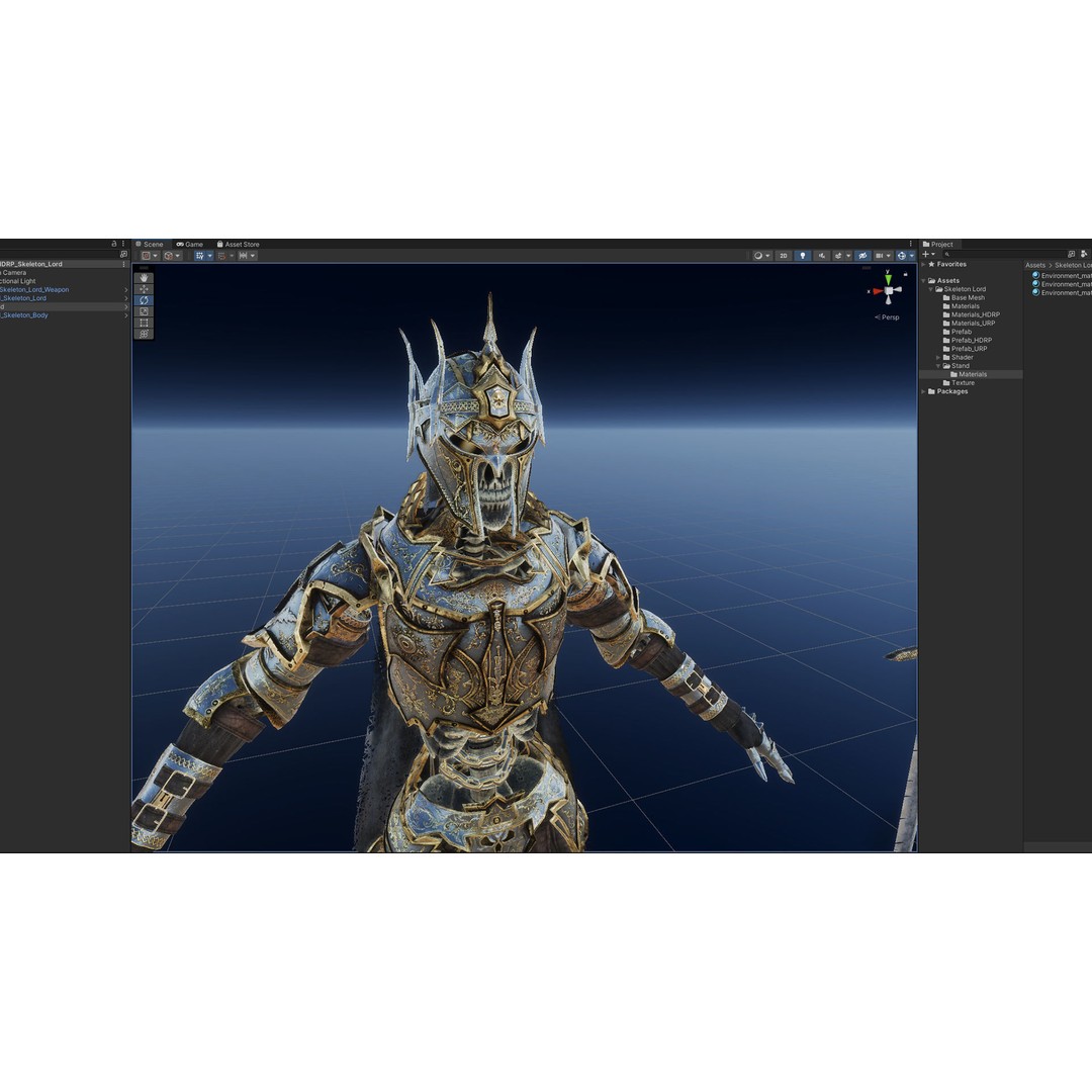 Skeleton Lord 3D Model – Low Poly Game Ready Character, FBX - View 16