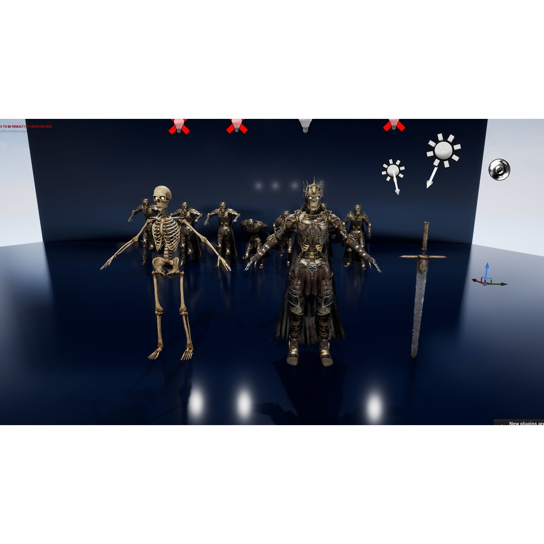 Skeleton Lord 3D Model – Low Poly Game Ready Character, FBX - View 19