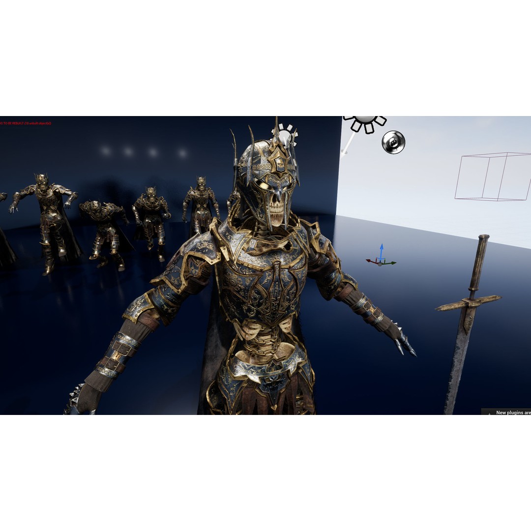 Skeleton Lord 3D Model – Low Poly Game Ready Character, FBX - View 20