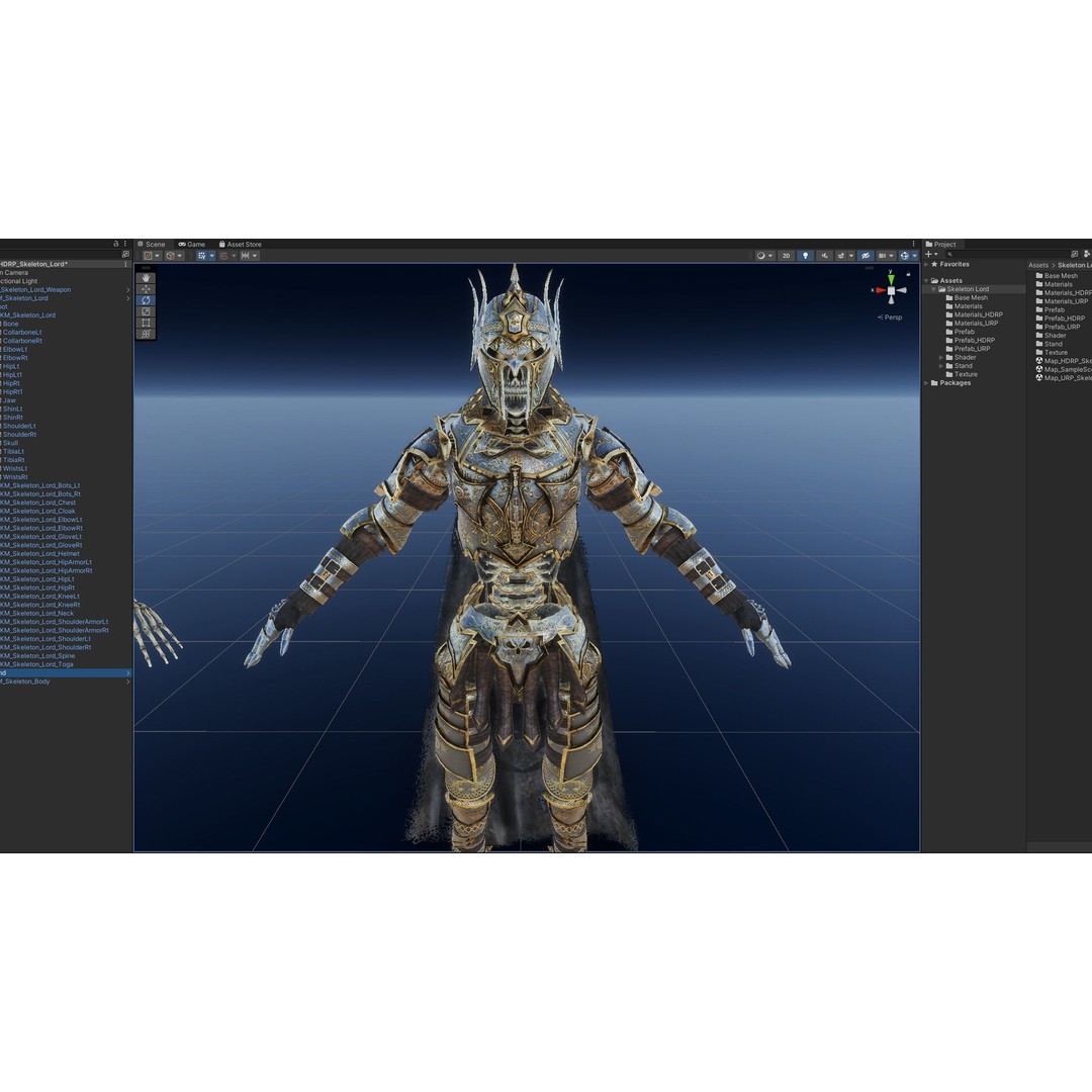 Skeleton Lord 3D Model – Low Poly Game Ready Character, FBX - View 21