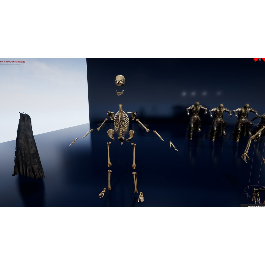 Skeleton Lord 3D Model – Low Poly Game Ready Character, FBX - View 22