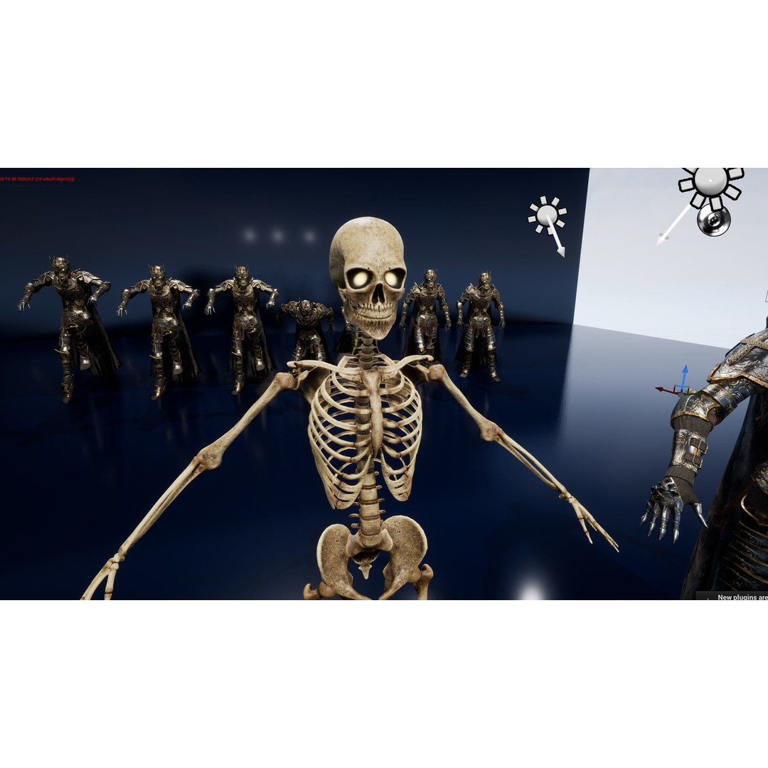 Skeleton Lord 3D Model – Low Poly Game Ready Character, FBX - View 25