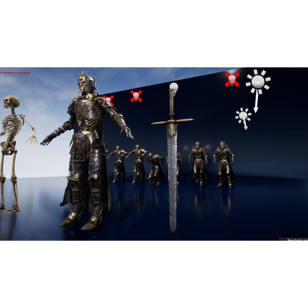 Skeleton Lord 3D Model – Low Poly Game Ready Character, FBX - View 27