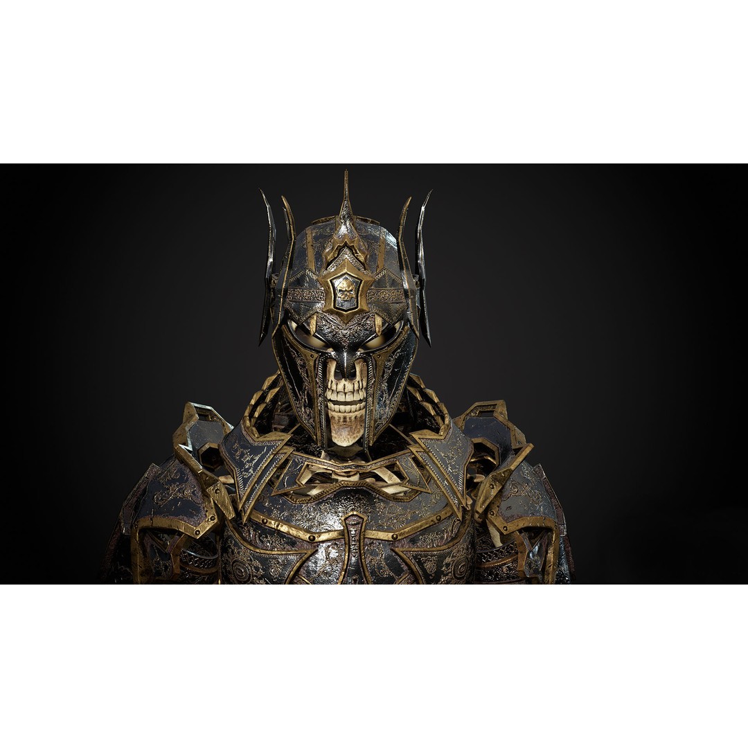 Skeleton Lord 3D Model – Low Poly Game Ready Character, FBX - View 3