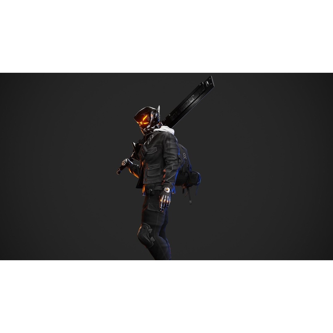 Cyberpunk Borz Robot 3D Model – Low Poly Rigged Asset, FBX - View 6