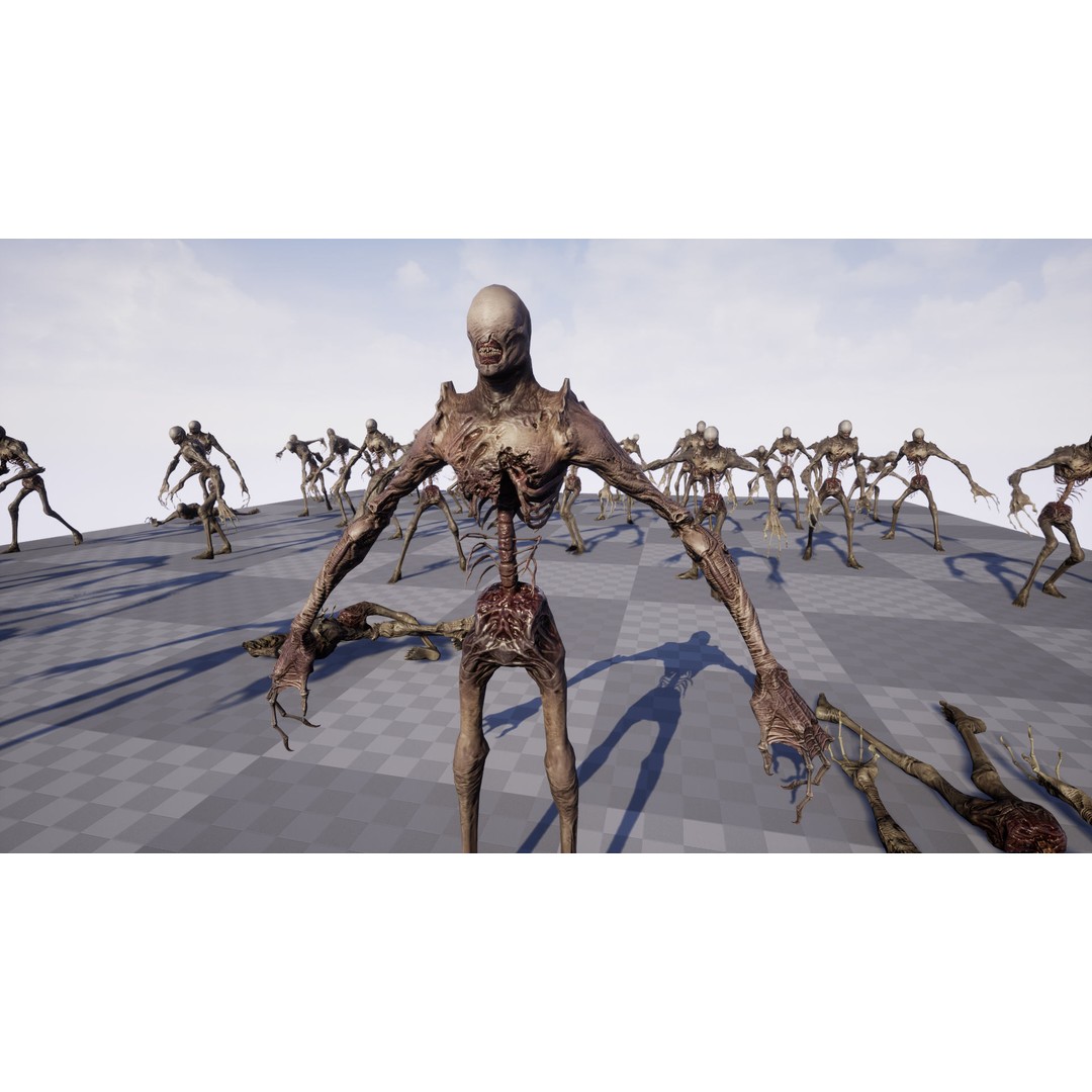 Monster 2 3D Model – Low Poly Rigged Character with PBR Textures - View 19